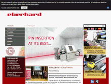 Tablet Screenshot of eberhard-ag.com